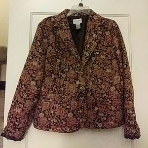 Floral button jacket